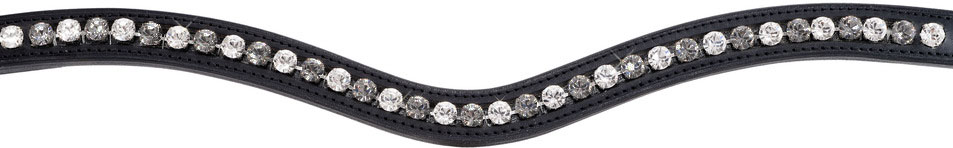Otto Schumacher Stirnband Swarovski Strass XL geschwungen zweifarbig Art. No. 3238