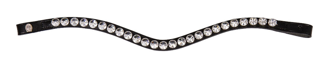 Otto Schumacher Stirnband Swarovski Strass Rivoli XL 12mm geschwungen Art. No. 2277 / 2288 / 2299